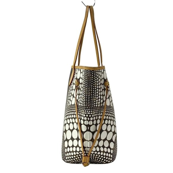 Auth LOUIS VUITTON Neverfull MM M40684 Blanc Louis Vuitton x Yayoi Kusama GI4122 - Picture 5 of 16